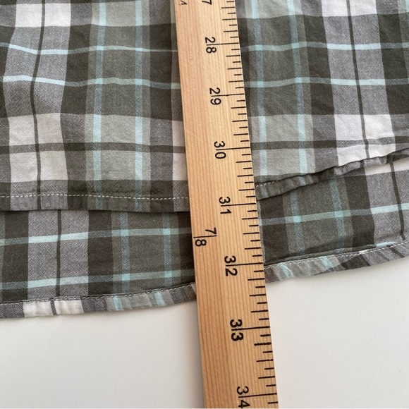 Red Head Shirt Mens 2XL Brown Green Button Up Short Sleeve Vented Fishing Plaid - Picture 3 of 9